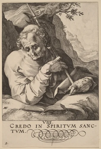 Saint Matthew by Hendrick Goltzius, print, 1589