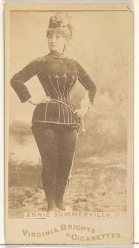 Annie Summerville, from the Actors and Actresses series (N45, Type 1) for Virginia Brights Cigarettes by Allen & Ginter, photograph, 1885-1891