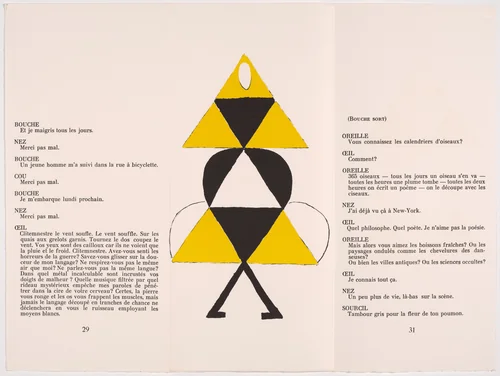 Plate (page 30) from Le Coeur à Gaz (The Gas Heart) by Sonia Delaunay, illustrated book, 1923