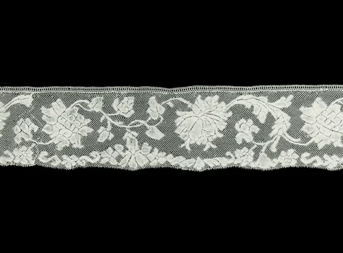 Border by France Valenciennes, textile, 1765-1775