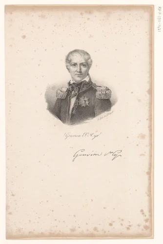 Portret van Laurent de Gouvion-Saint-Cyr by anonymous, print, 1818-1842