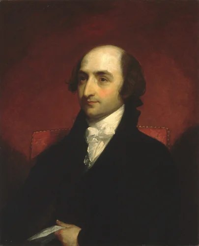 Albert Gallatin by Gilbert Stuart, artwork, 1800-1803