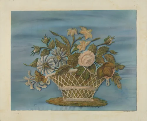 Chenille Embroidery by O.A. Kirby, index of american design, 1937