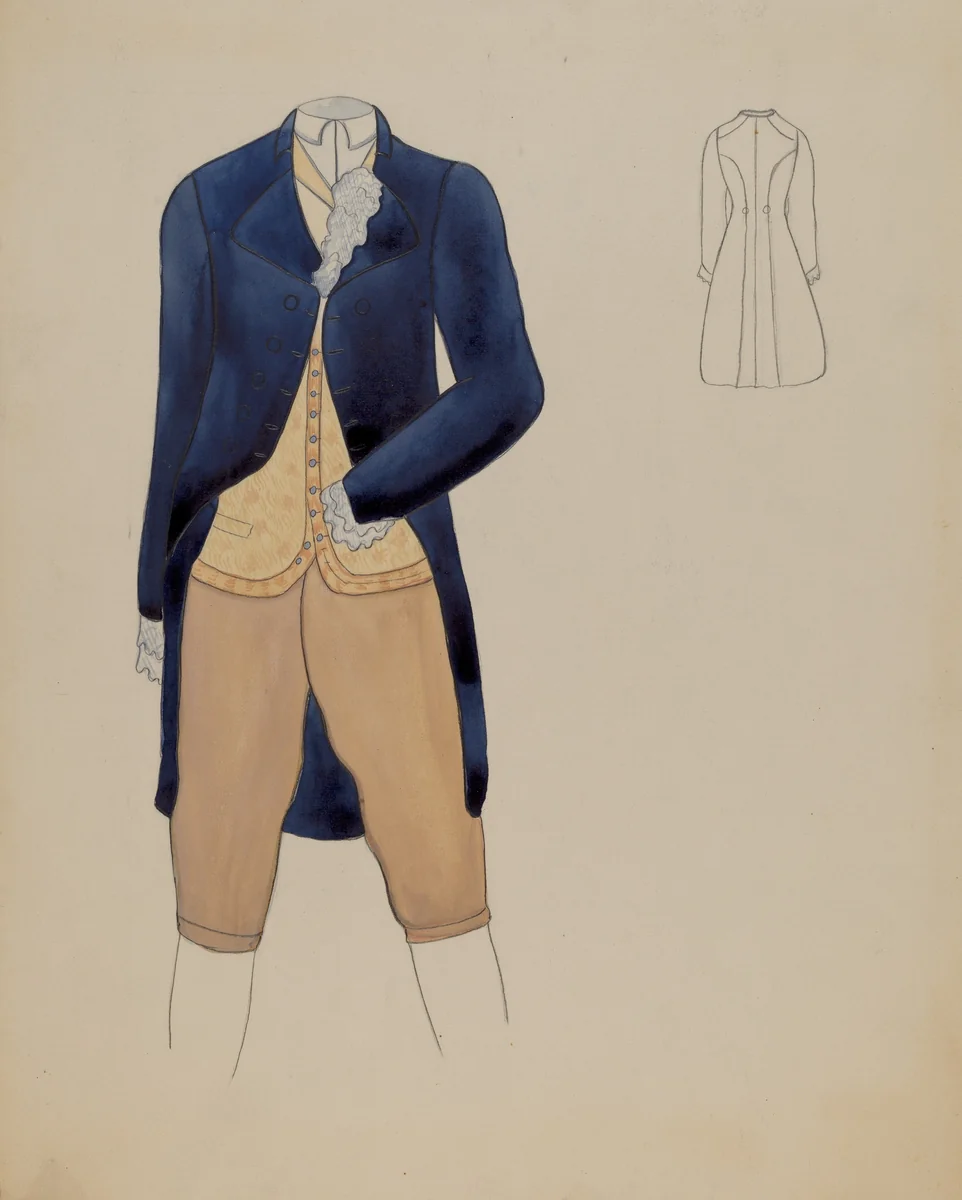Man's Suit by Charles Criswell, index of american design, 1936