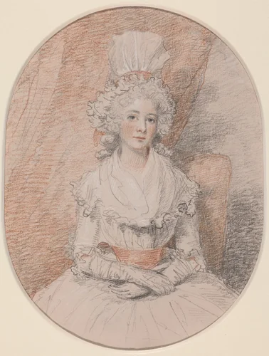 Miss Frances Beresford by John Hoppner, drawing, 1784-1785