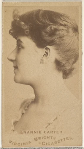 Nonnie Carter, from the Actors and Actresses series (N45, Type 1) for Virginia Brights Cigarettes by Allen & Ginter, photograph, 1885-1891