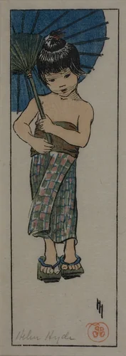 A Summer Girl by Helen Hyde, print, 1905