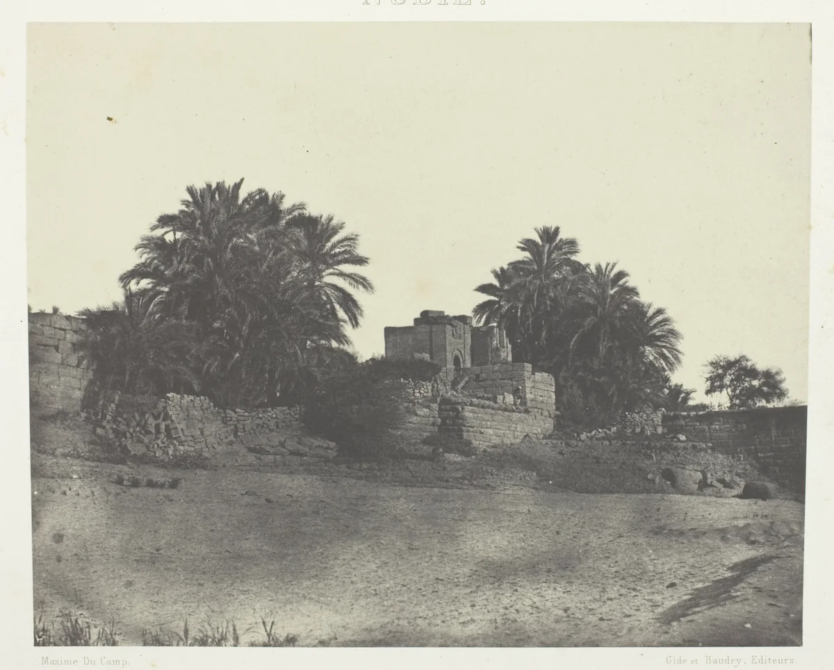 Ruines d'Une Fortification Romaine, Philoe; Nubie, plate 71 from the album "Egypte, Nubie, Palestine et Syrie" (1852) by Maxime Du Camp, photograph, 1849-1851