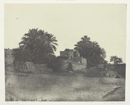 Ruines d'Une Fortification Romaine, Philoe; Nubie, plate 71 from the album "Egypte, Nubie, Palestine et Syrie" (1852) by Maxime Du Camp, photograph, 1849-1851