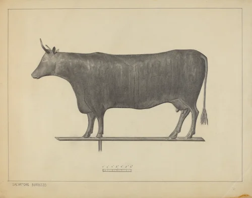 Weather Vane Finial by Salvatore Borrazzo, index of american design, 1937