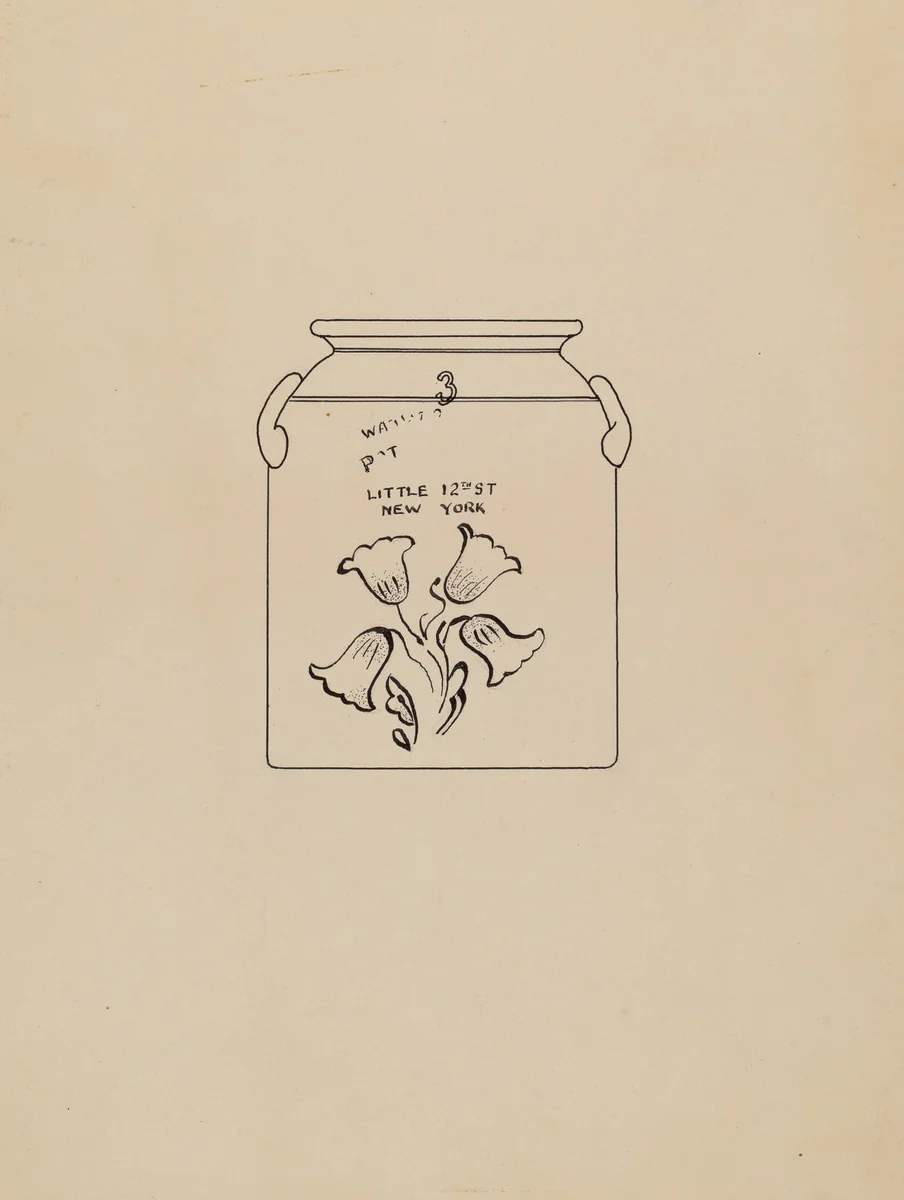Jar by John Tarantino, index of american design, 1940