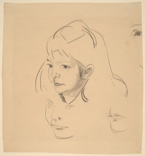Studies of Jean by George Bellows, drawing, 1920