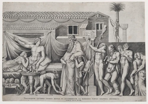 Festival of Dionysius by anonymous, print, 1549