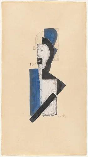 Man with a Pipe by Henri Laurens, drawing, 1919