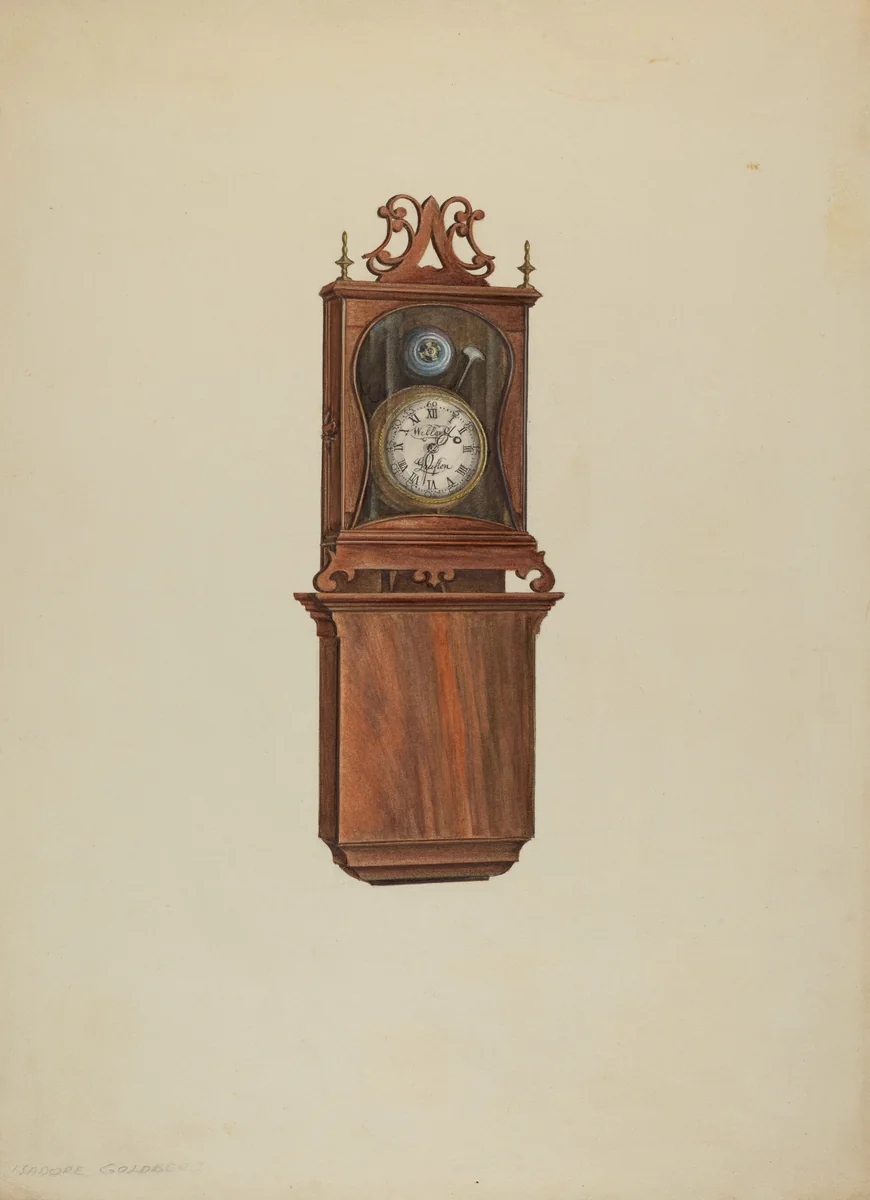 Wall Clock by Isadore Goldberg, index of american design, 1938