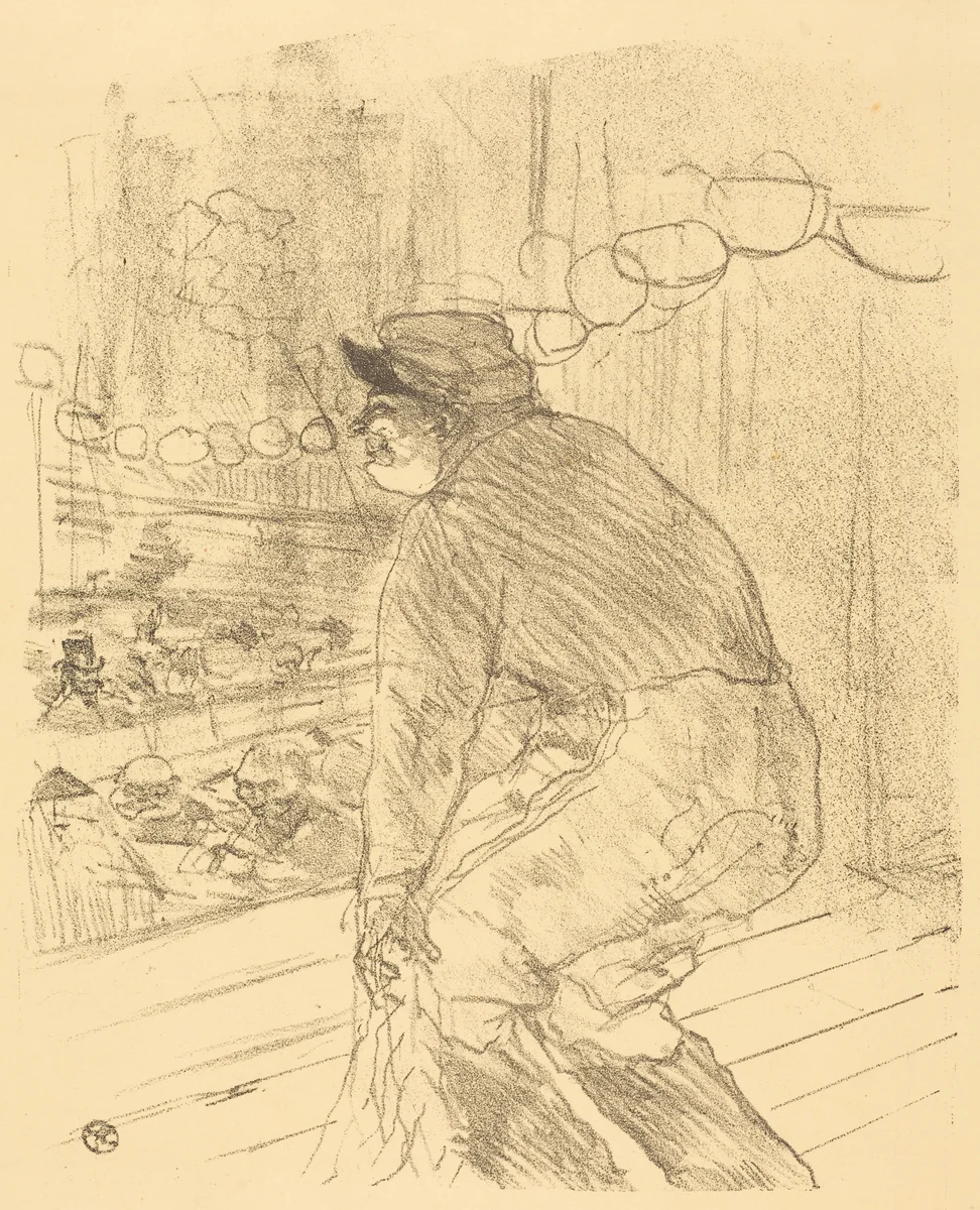 Polin by Henri de Toulouse-Lautrec, print, 1896