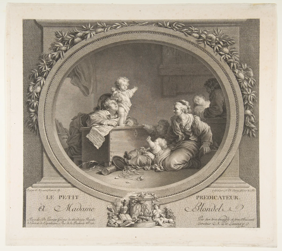 Le Petit Predicateur by Jean Honoré Fragonard, print, 1745-1806