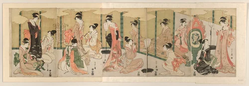 Parody of The Book of Joruri by Chobunsai Eishi, print, 1784-1806