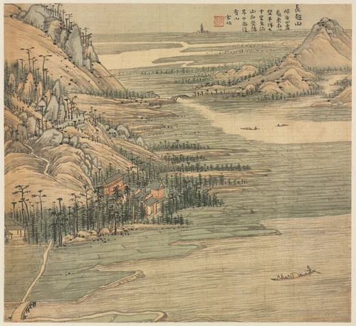 Mt. Changchao by Song Xu, painting, 1583-1593