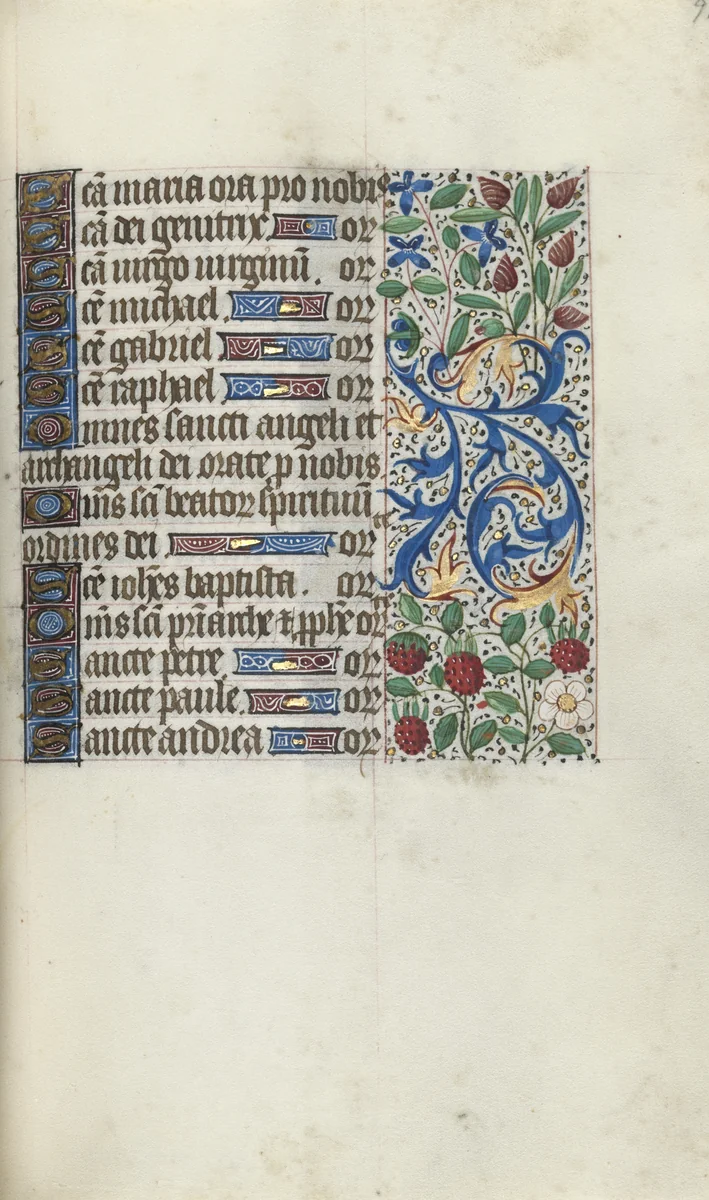 Book of Hours (Use of Rouen): fol. 93r by Master of the Geneva Latini, book, 1465-1475