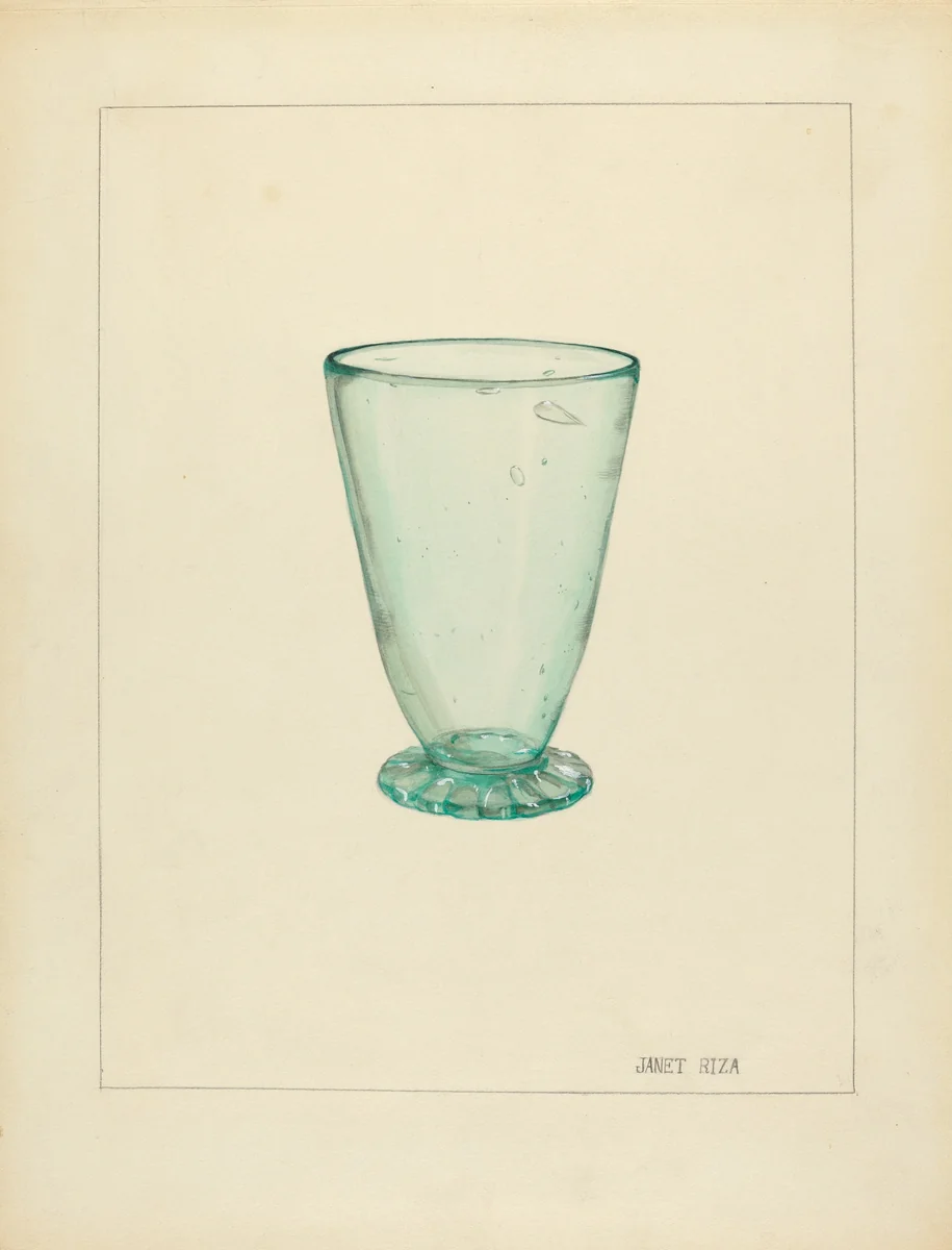 Toddy Glass by Janet Riza, index of american design, 1935-1942