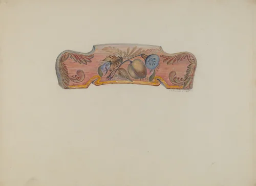 Chair Back Decoration by Austin L. Davison, index of american design, 1935