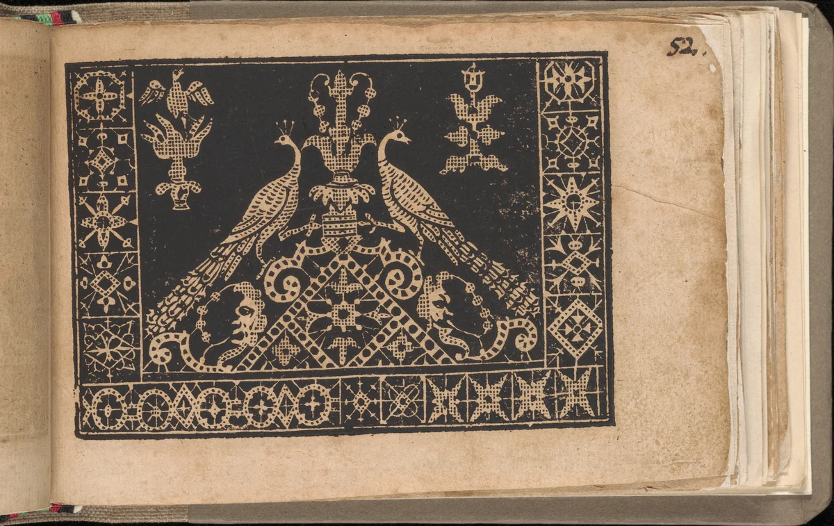 Schön newes Modelbuch (Page 52r) by Sigismundus Latomus, book, 1608