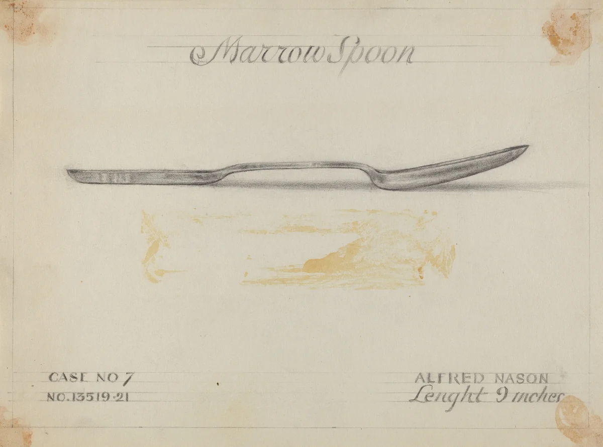 Silver Marrow Spoon by Alfred Nason, index of american design, 1936