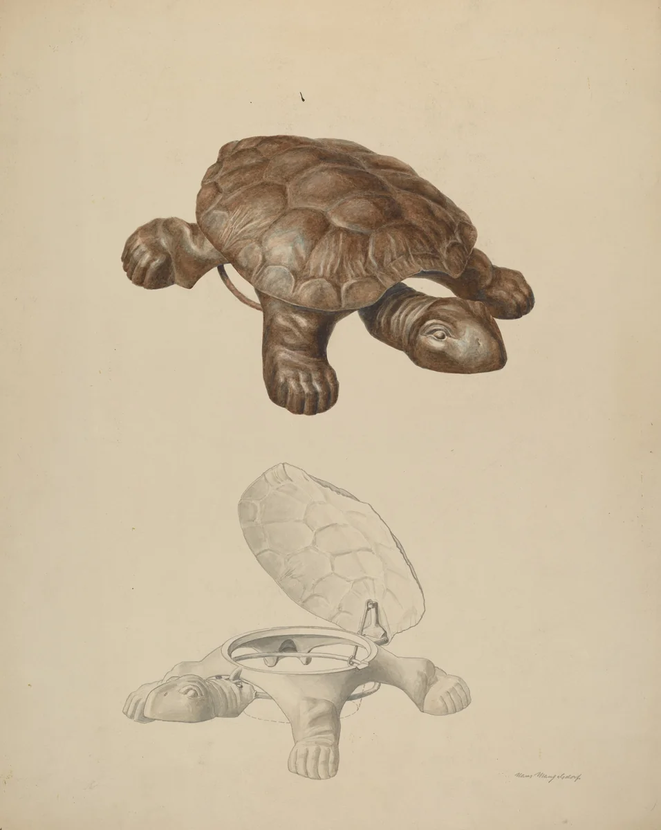 Cuspidor by Hans Mangelsdorf, index of american design, 1938