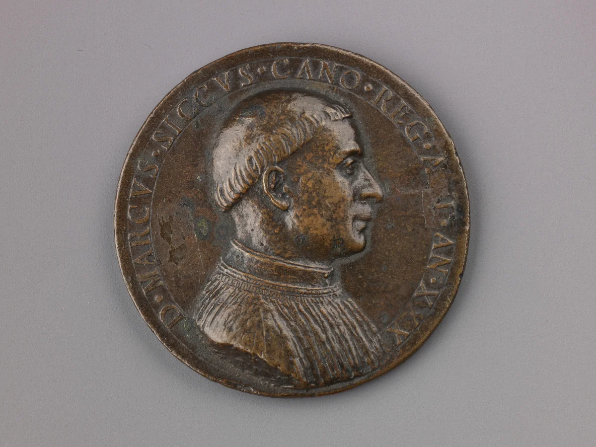 Medal: Bust of Marco Sicco by Antonio Abondio, metalwork, 1557-1563