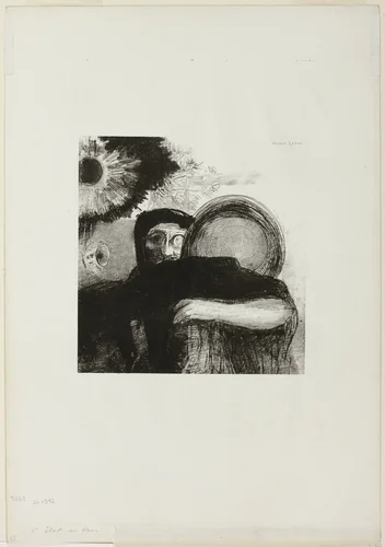 A Strange Juggler, plate 5 from Homage to Goya by Odilon Redon, print, 1885