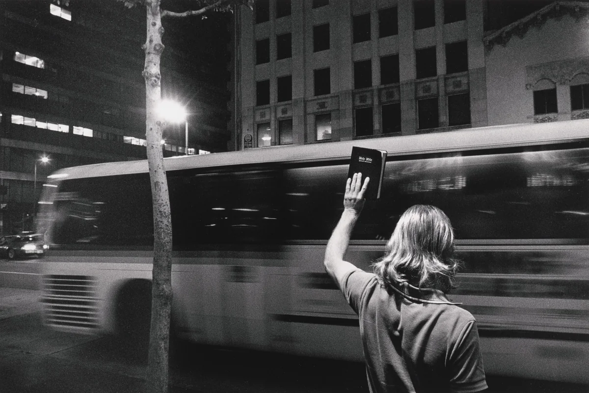 Bus Stop by Jim Goldberg, photograph, 1989