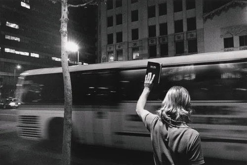 Bus Stop by Jim Goldberg, photograph, 1989