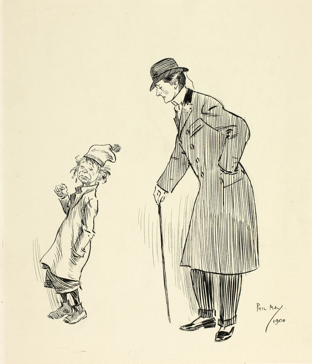 I say-Youngster by Philipp William May, drawing, 1900