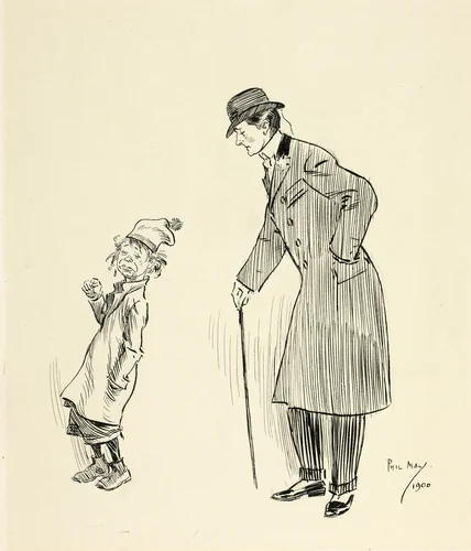 I say-Youngster by Philipp William May, drawing, 1900