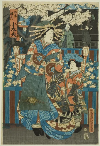 Kodaiyû of the House of Matsumoto by Ochiai Yoshiiku, print, 1885-1895