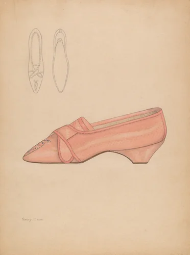 Woman's Slipper by Nancy Crimi, index of american design, 1937