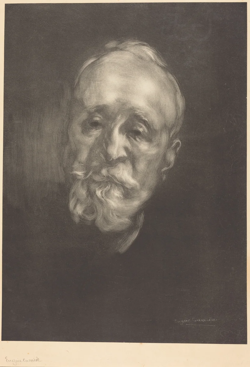Pierre Puvis de Chavannes by Eugène Carrière, print, 1897