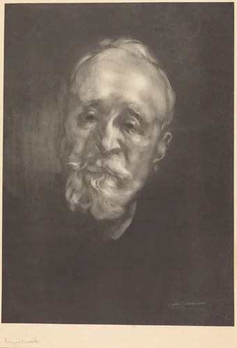 Pierre Puvis de Chavannes by Eugène Carrière, print, 1897