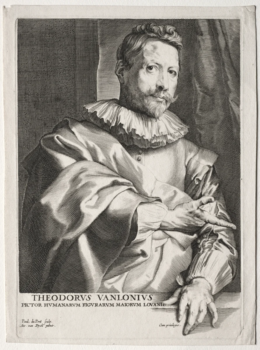 Theodoor Van Loon by Paulus Pontius, print, 1630-1633