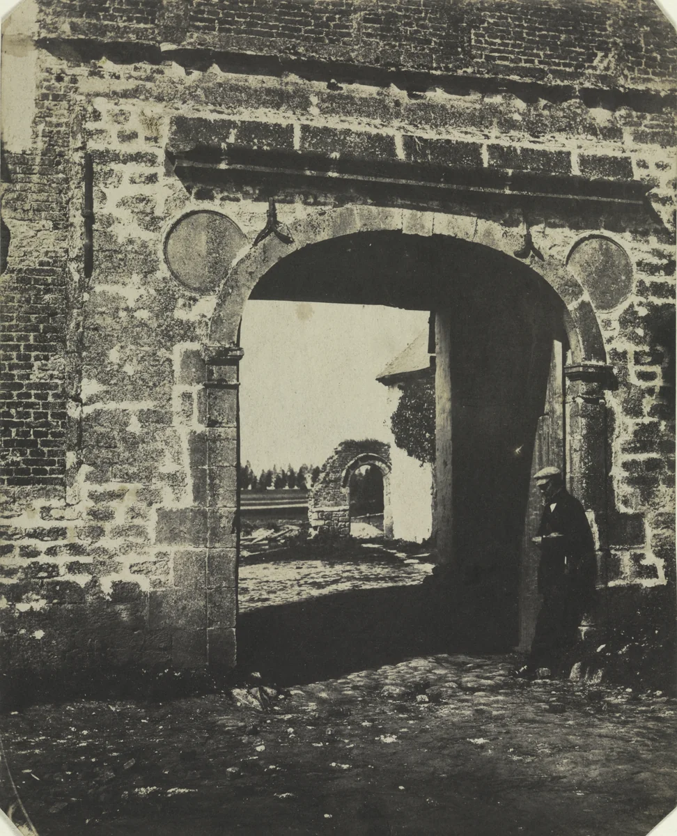 Arch in Farmyard, Swansea by Calvert Richard Jones, photograph, 1845