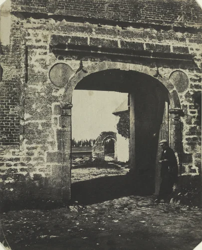 Arch in Farmyard, Swansea by Calvert Richard Jones, photograph, 1845