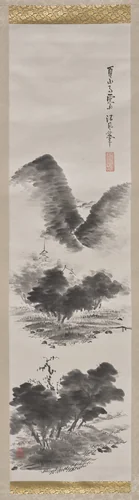 Rain Clearing over a Summer’s Mountain by Seifū Yohei III, painting, 1893-1914