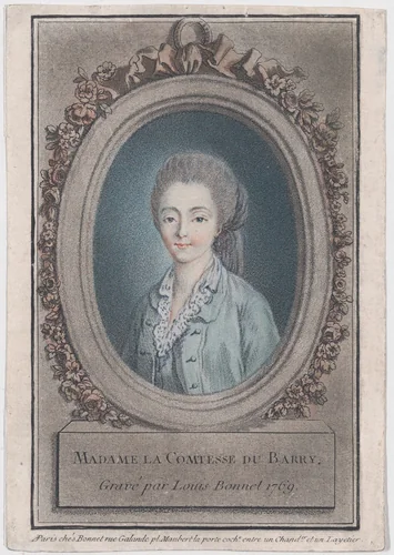 Madame La Comtesse du Barry by Louis Marin Bonnet, print, 1750-1793