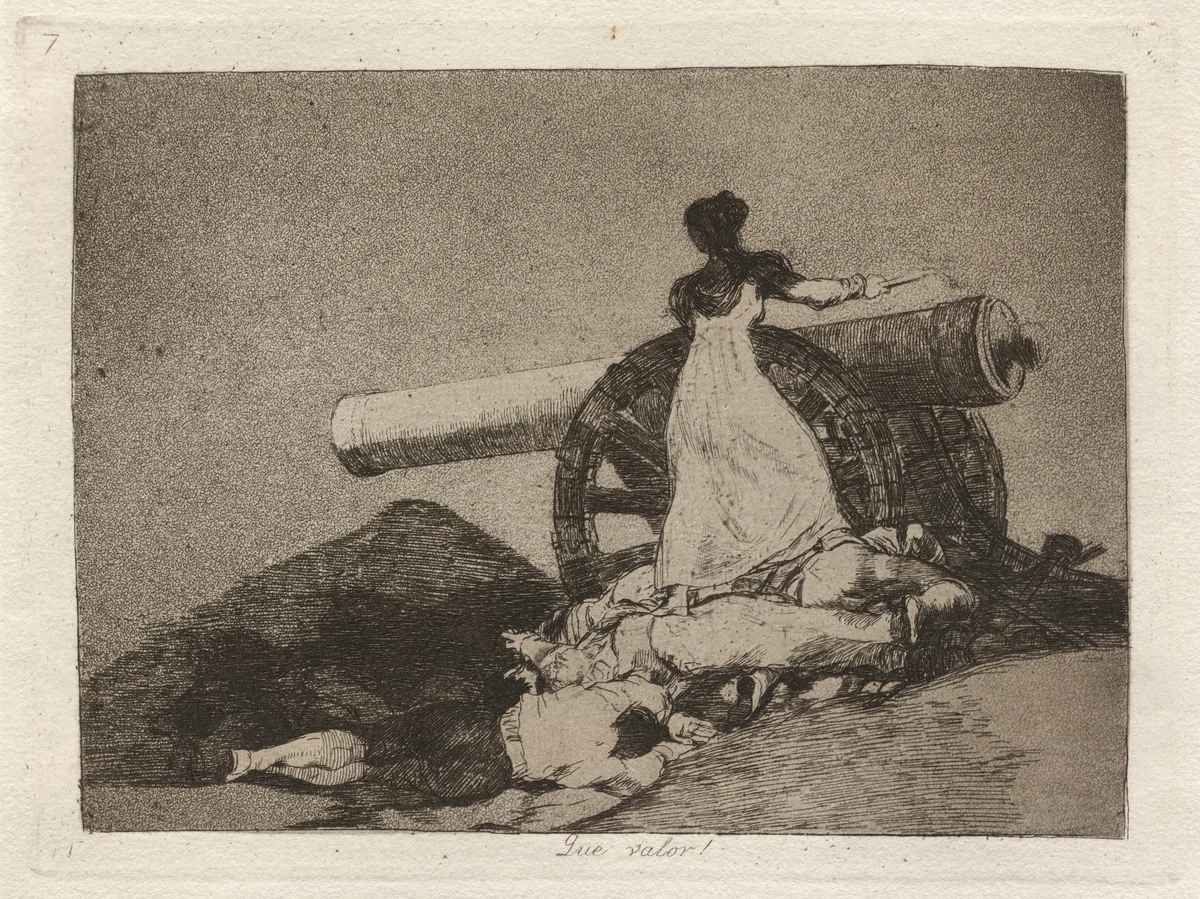 Que valor! (What Courage!) by Francisco Goya, print, 1863