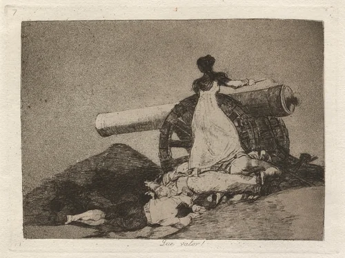 Que valor! (What Courage!) by Francisco Goya, print, 1863