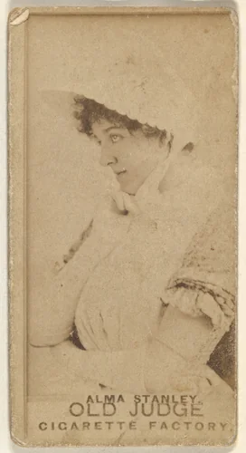 Alma Stanley, from the Actors and Actresses series (N171) for Old Judge Cigarettes by Goodwin & Company, photograph, 1886-1890
