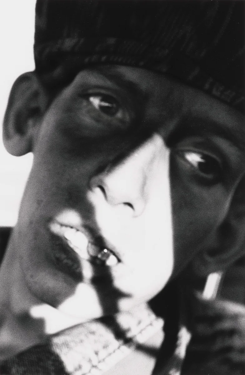 Dave In the Car, #1 by Jim Goldberg, photograph, 1991