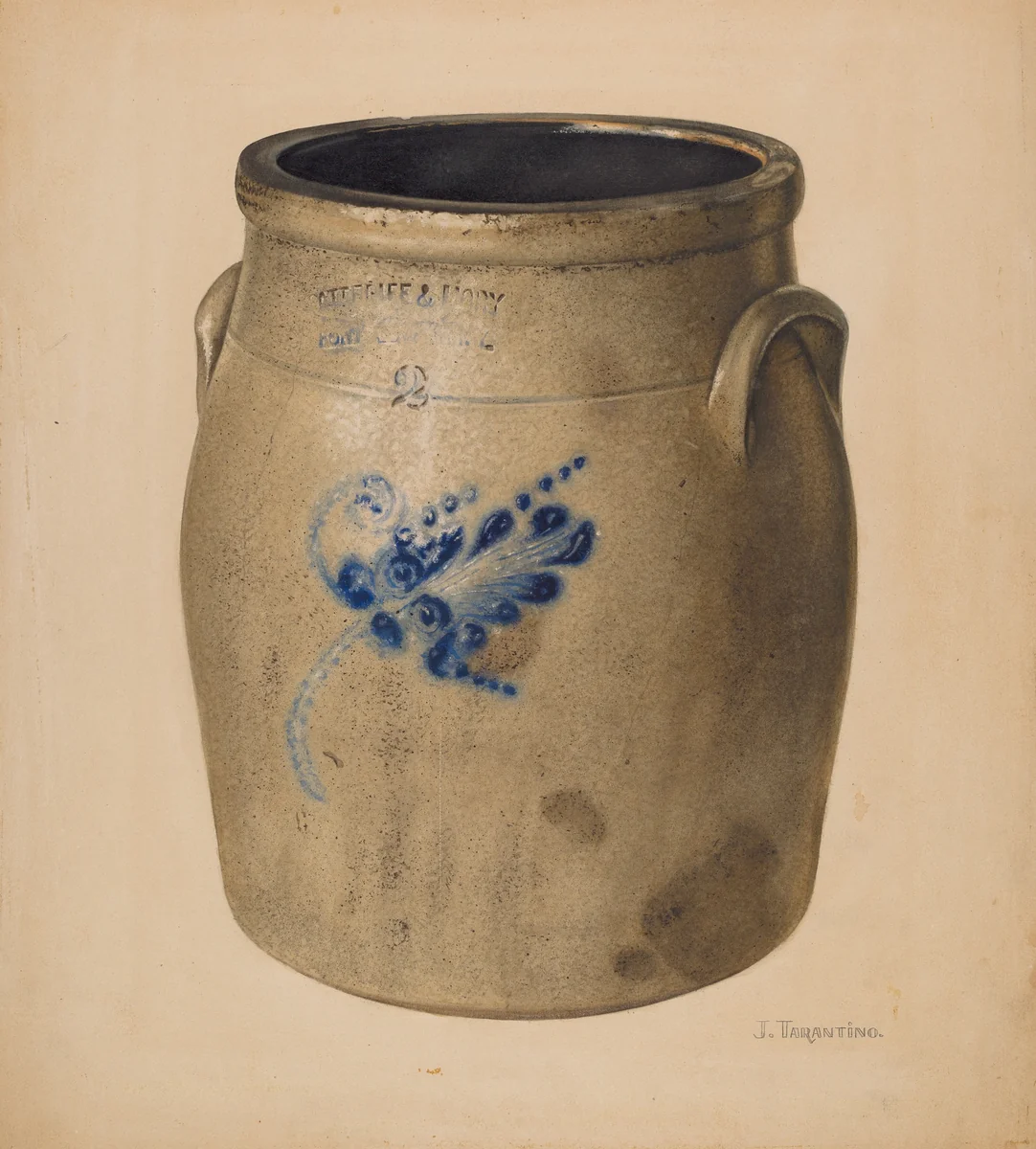 Crock by John Tarantino, index of american design, 1938