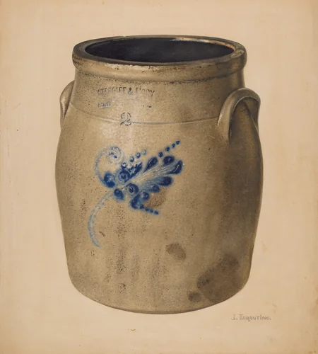 Crock by John Tarantino, index of american design, 1938